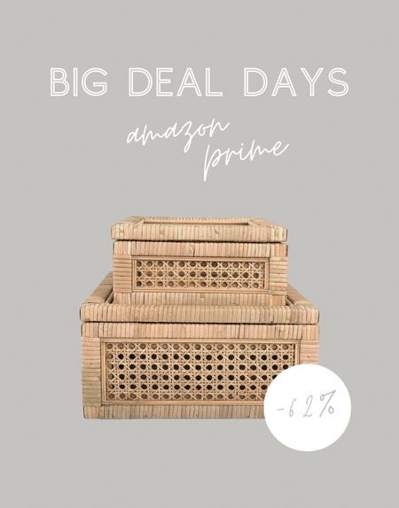 These beautiful boxes are so great for styling shelves or an entryway table! Incredible price and marked way down!

Rattan, table decor, shelf decor, home decor, containers, design, organization, styling items, home items, decorating

#LTKhome #LTKsalealert #LTKxPrime