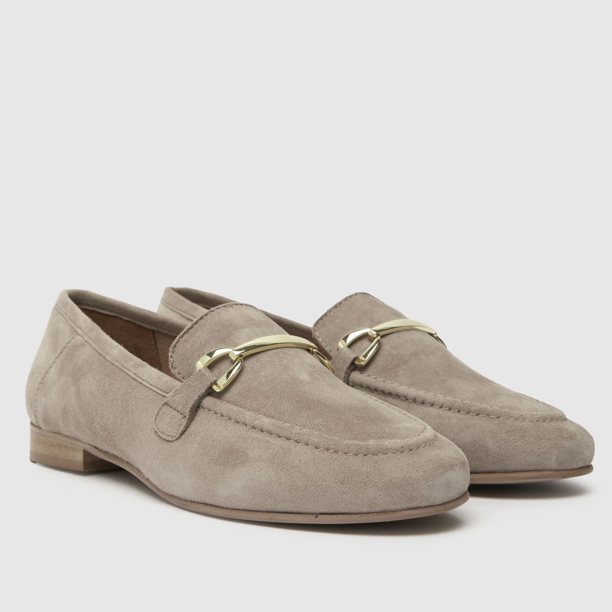 Womens Natural schuh Liliane Suede Snaffle Flat Shoes | schuh | Schuh