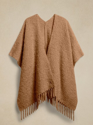 Italian Bouclé Poncho | Banana Republic (US)