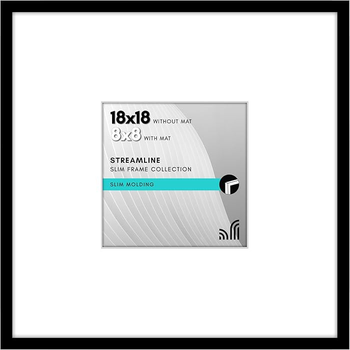Americanflat 18x18 Picture Frame with Polished Plexiglass - Use as 8x8 Frame with Mat or Display ... | Amazon (US)