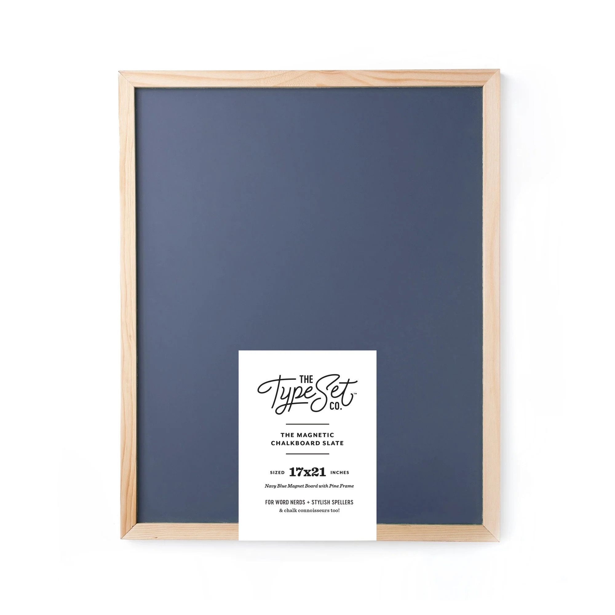 17x21 Navy Chalkboard Magnetic Slate | The Type Set Co.