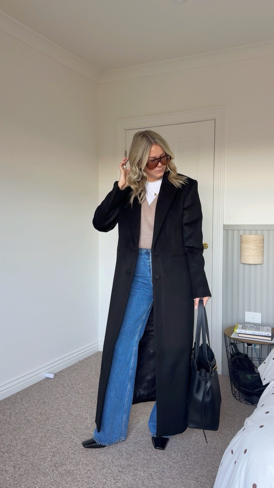If you’re investing in anything for winter, it should be a fabulous coat! I’m in a 10 in this Henne coat, a 30/12 in the jeans, and a medium in the tee. Vest is old, but I’ll tag similar x

#LTKautumn #LTKaustralia #LTKstyletip