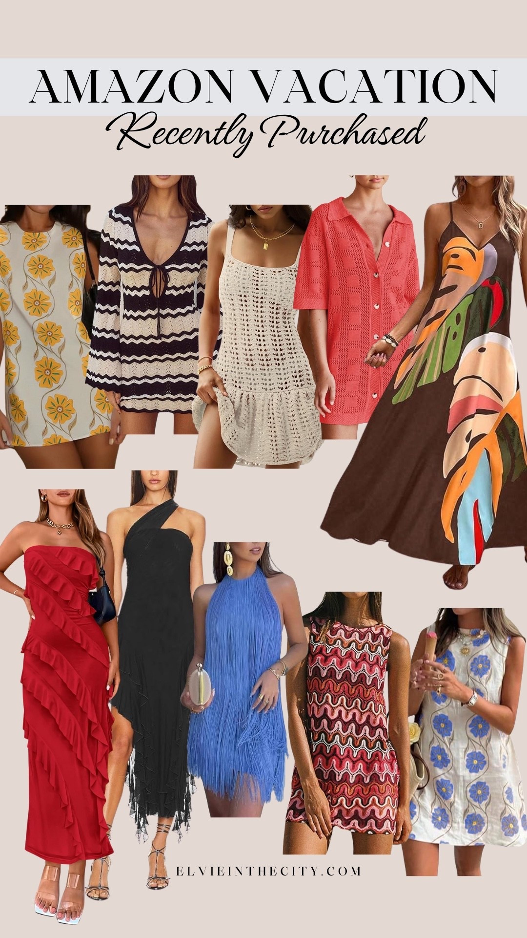 These are some of my recent vacation purchases from Amazon, including sundresses, coverups, maxi dresses, mini dresses, and evening wear.

Cruise outfits, resort wear, fashion over 40, over 50 style, summer dress, spring dress 

#LTKootd #LTKOver40 #LTKFindsUnder50