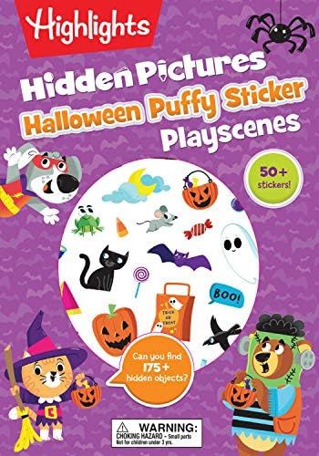Halloween Hidden Pictures Puffy Sticker Playscenes (Highlights Puffy Sticker Playscenes) | Amazon (US)