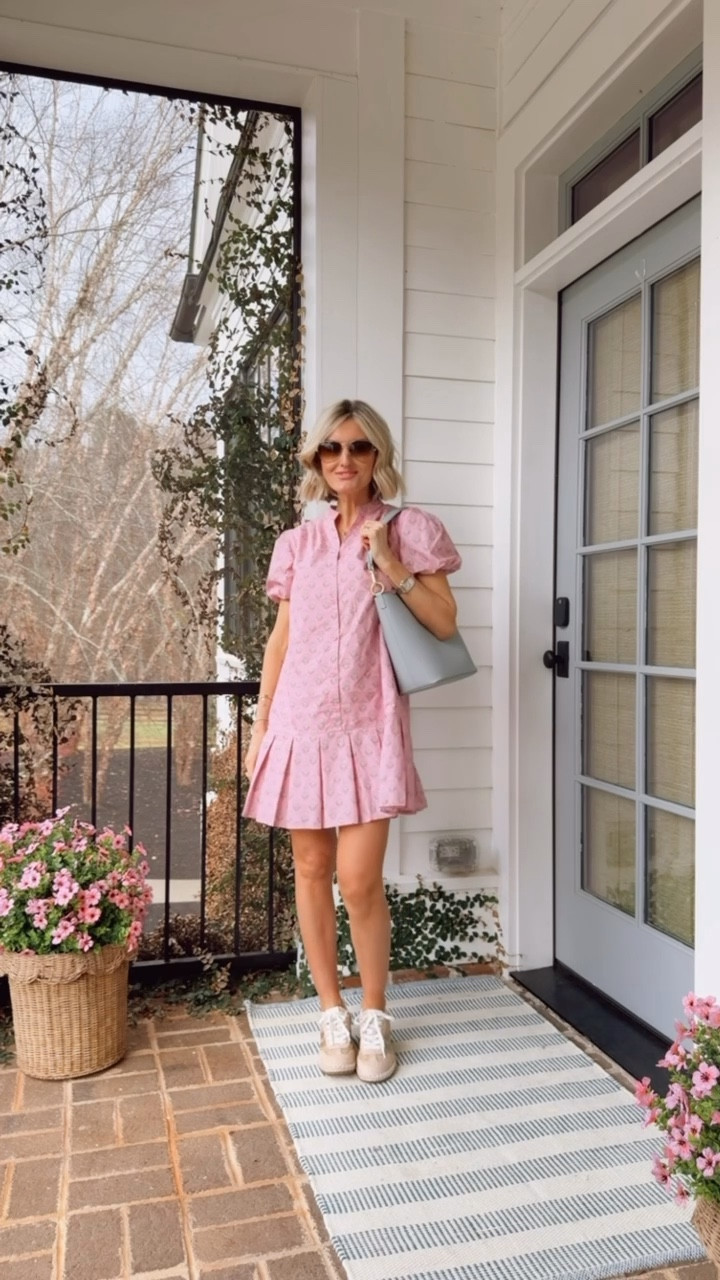 How cute is this pink mini dress?! I love the pleats at the bottom! This is a dress perfect for work or play! Wearing XS! Use code LOVERLY25 for 25% off this weekend!

Loverly Grey, Avara, spring dress, Easter dress, workwear, spring outfit 

#LTKmomlife #LTKootd