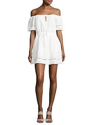 Turismo Off-The-Shoulder Fit & Flare Dress | Saks Fifth Avenue OFF 5TH