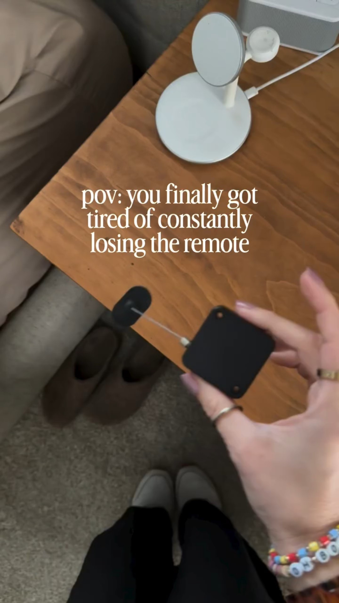 There’s nothing I find more annoying than settling in to watch a show at night only to discover we can’t find the dang control. 🫣🫥🫠 But NO MORE with this little guy. I always know where it is and I never have to dig around under the bed again. 🙌🏻

Linked it on my Amazon storefront!