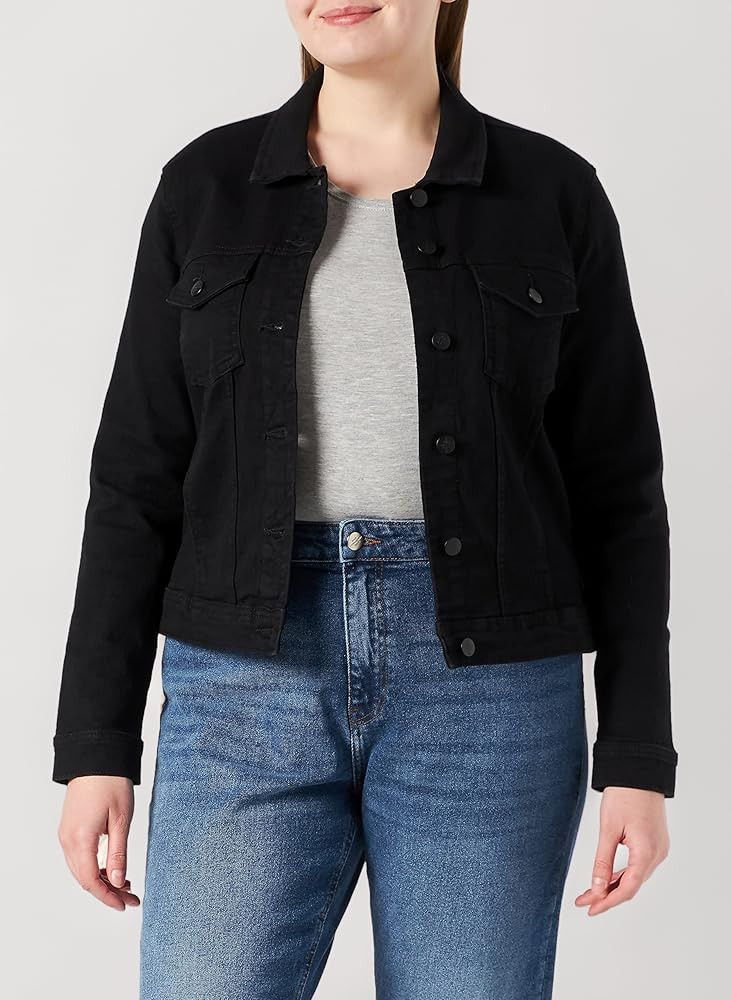 ONLY Carmakoma Damen Carwespa Ls Jacket Black Dnm Jacke | Amazon (DE)