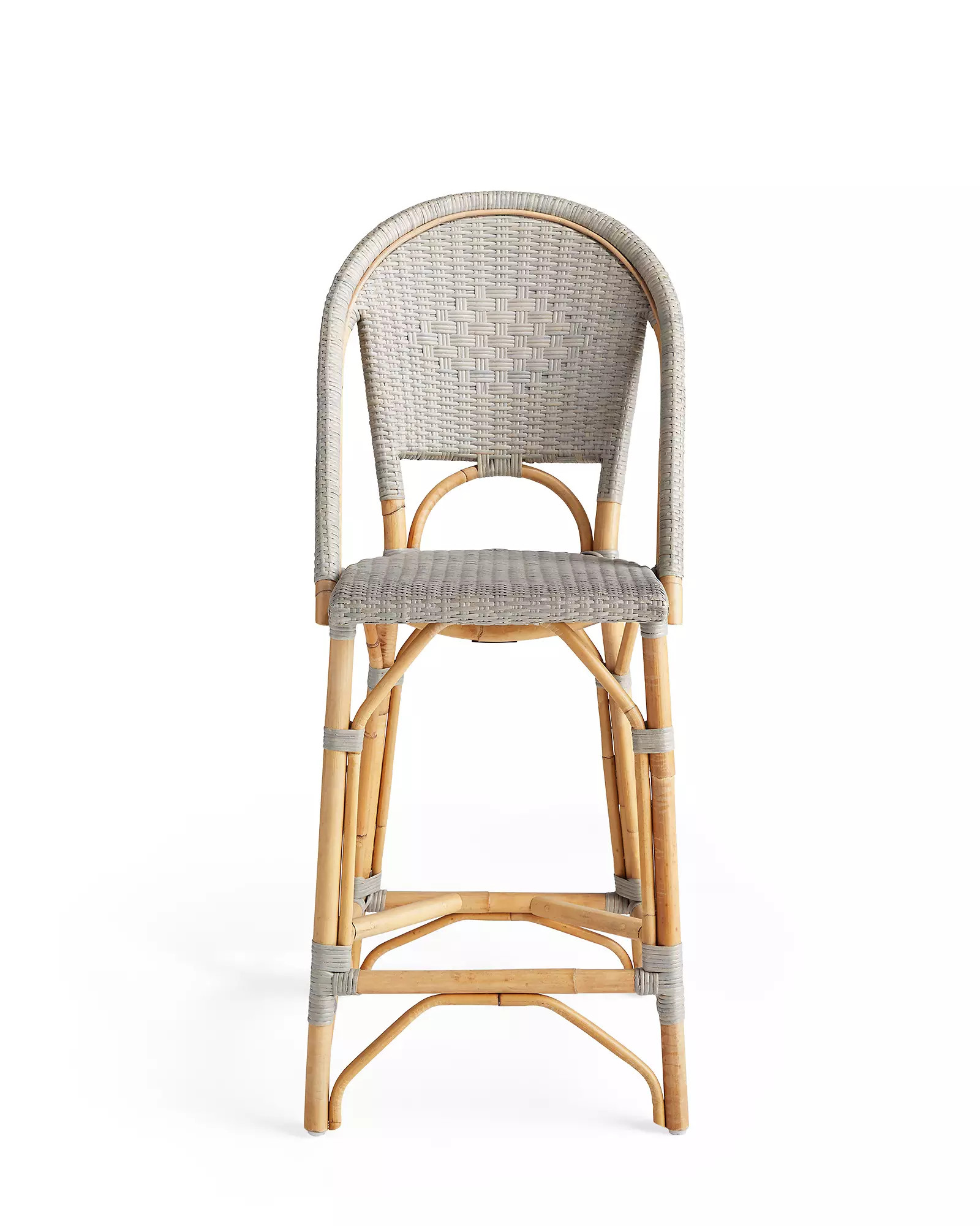 Sunwashed Riviera Rattan Counter Stool | Serena and Lily