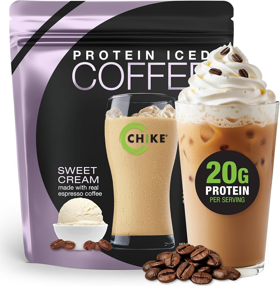Chike Sweet Cream High Protein Iced Coffee, 20 G Protein, 2 Shots Espresso, 2 G Sugar, Keto Frien... | Amazon (US)