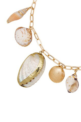 Private Island Assorted Shell Necklace in Gold | Revolve Clothing (Global)