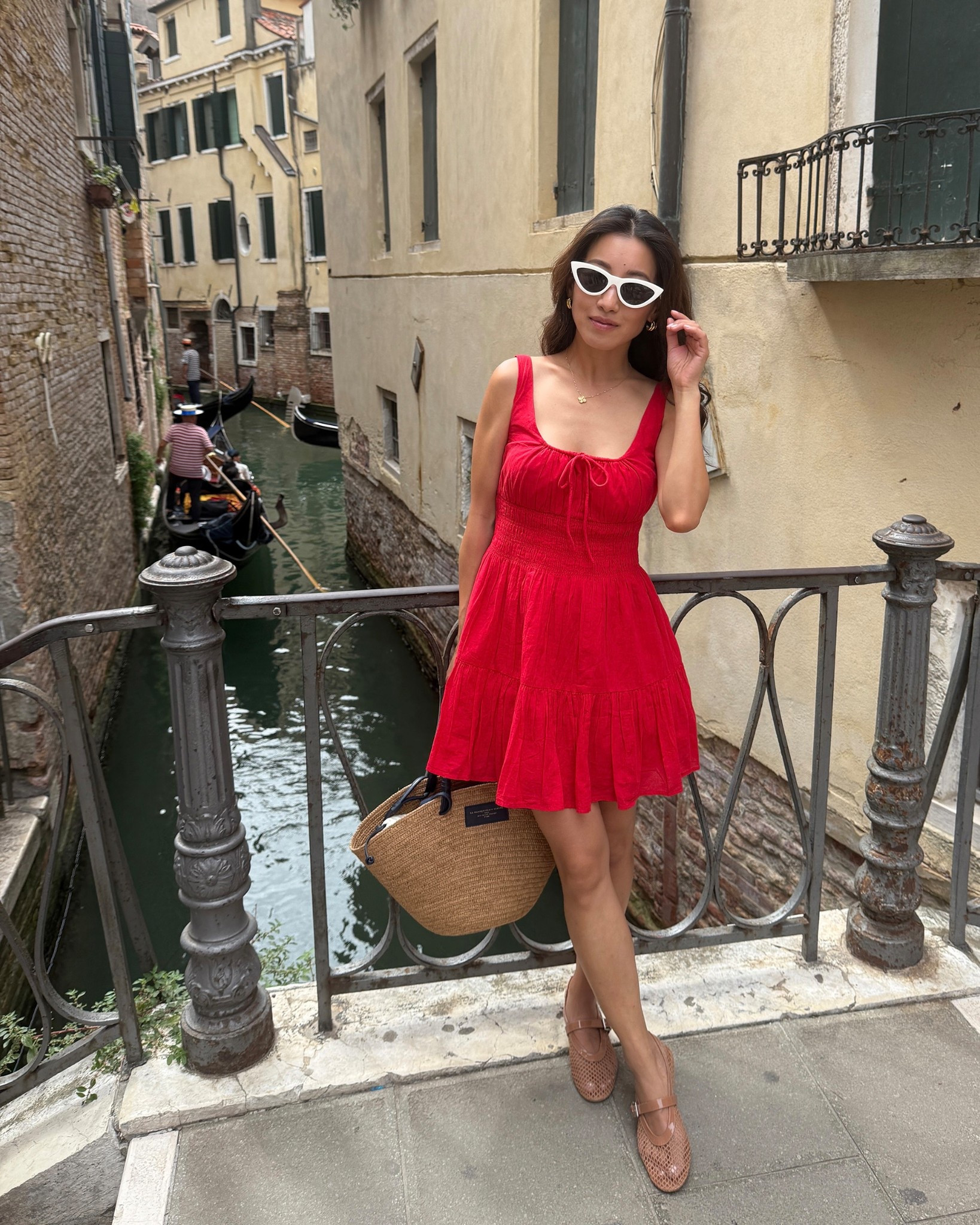 What I wore in venice + other red dresses in petite!

- Abercrombie little red dress xxs petite, on clearance and comes in lots of colors! Has pockets, elastic waist all around, adjustable straps. I did have to tighten the bust drawstring a lot so that it doesn't gap. Length of petite is mini.

Use code AFJEAN for an extra discount on other AF items (but doesnt work on this dress bc its clearance)

- Amazon mesh flats 6, comfortable for walking around. I'm usually a 5 to 5.5 but they didnt make my size but these worked

- amazon sunglasses

- Sezane tote with convertible handles

italy vacation, european summer outfits, petite red dress  

 

#LTKPetite #LTKFindsUnder50 #LTKParties
