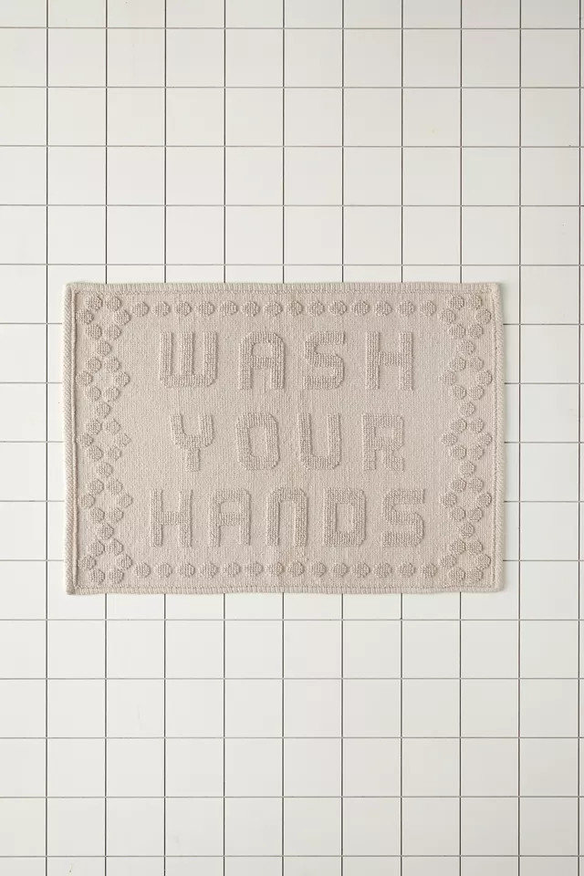 Wash Your Hands Bath Mat | Urban Outfitters (US and RoW)