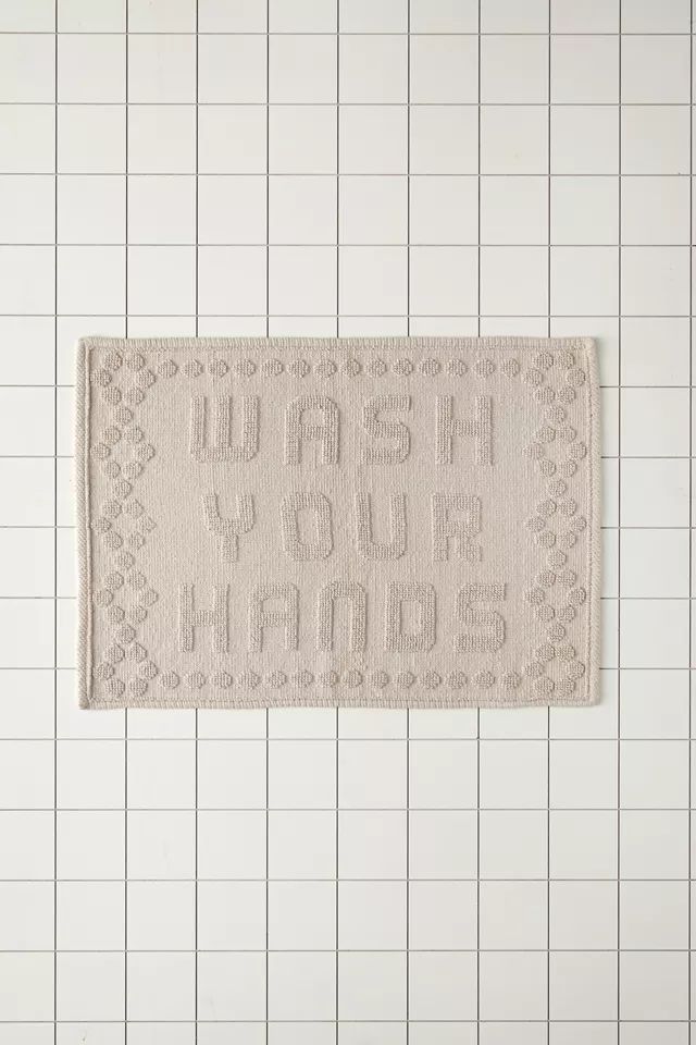 Wash Your Hands Bath Mat | Urban Outfitters (US and RoW)