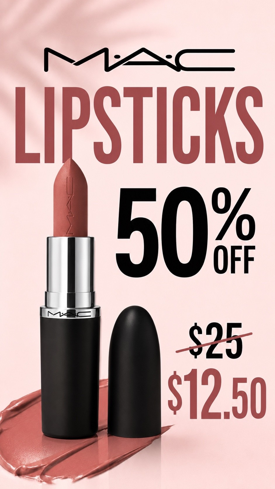Mac lipstick 50% today only!!

#LTKdayinmylife #LTKBeauty #LTKSaleAlert
