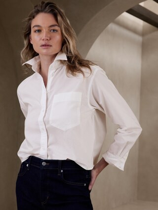 Cropped Shirt | Banana Republic Factory