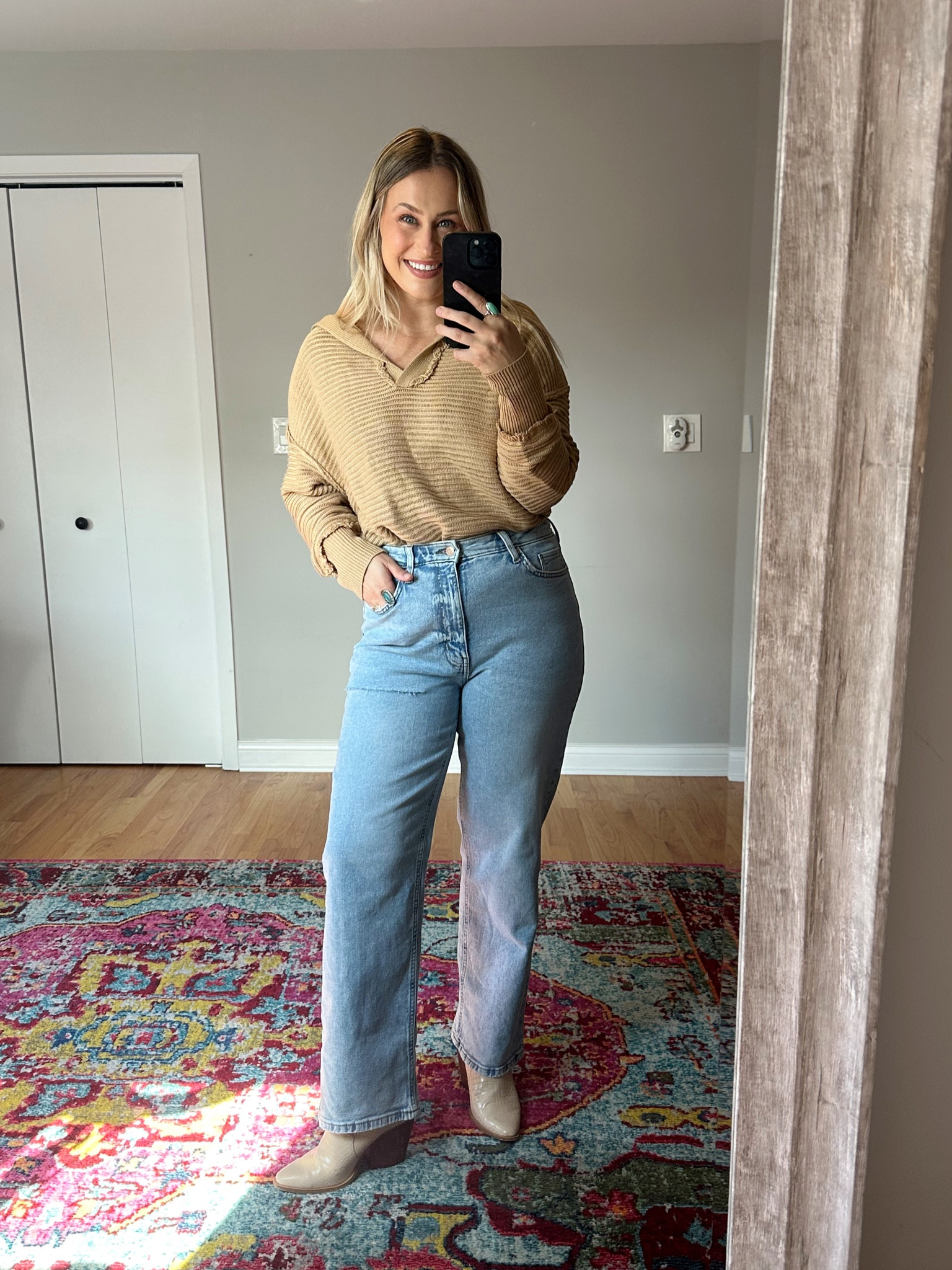 Straight leg jean outfit / #falloutfits 

#LTKshoecrush #LTKfindsunder50 #LTKstyletip