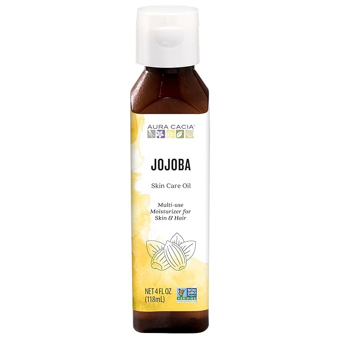 Aura Cacia Natural Skin Care Oil, Balancing Jojoba, 4 Fluid Ounce | Amazon (US)