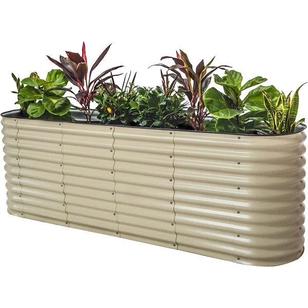 32" Tall 9 In 1 Modular Metal Outdoor Raised Garden Bed | Wayfair North America