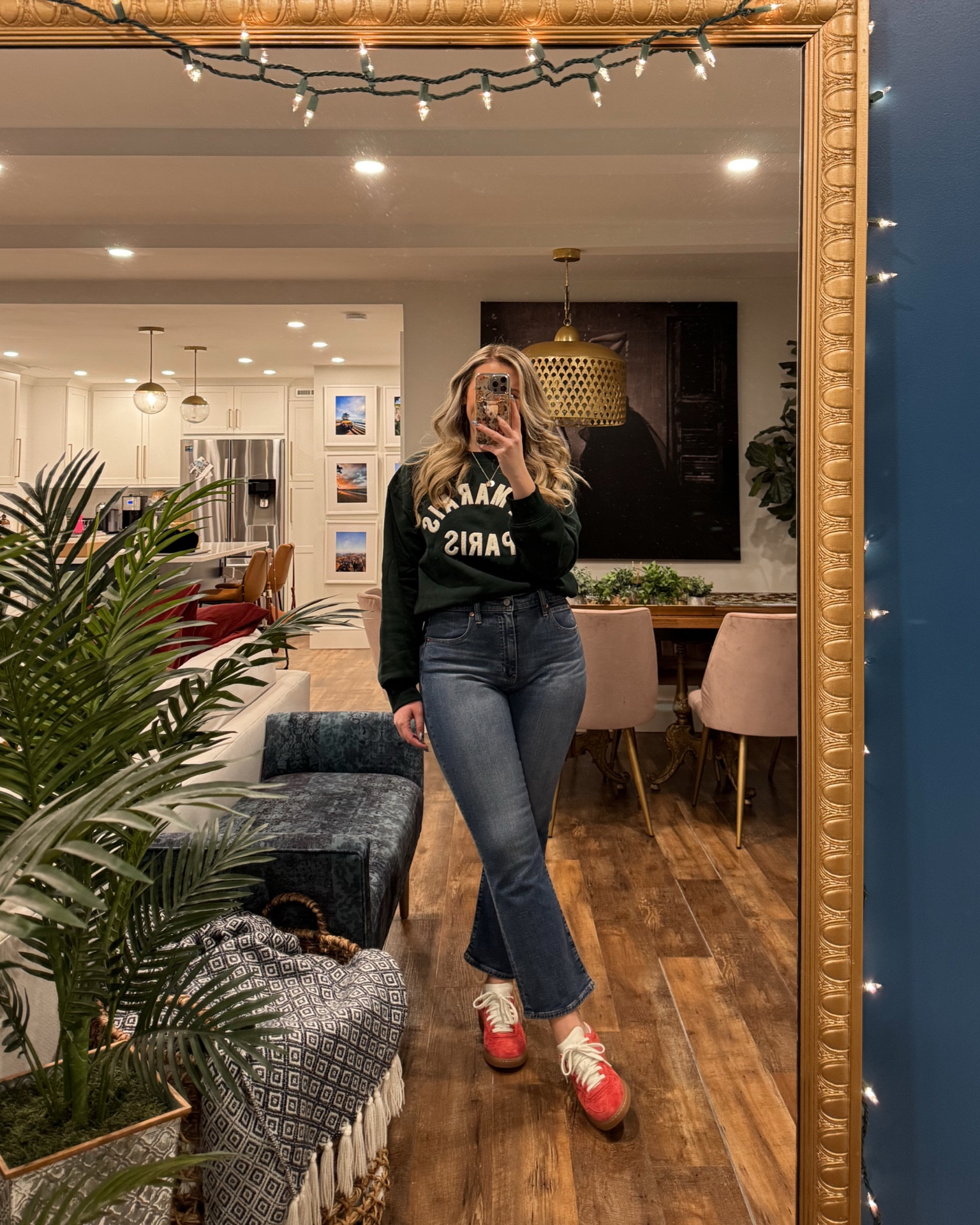 Don’t sleep on the gap kick fit jeans! I’m wearing a 31 long in them. Waist is a little big but I love the leg fit and that they give me the illusion of a straight leg. 

#LTKMidsize #LTKFindsUnder50 #LTKStyleTip