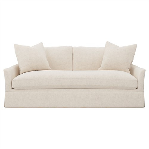 Hartwell Truffle Salt Performance Sofa - 79" | Kathy Kuo Home