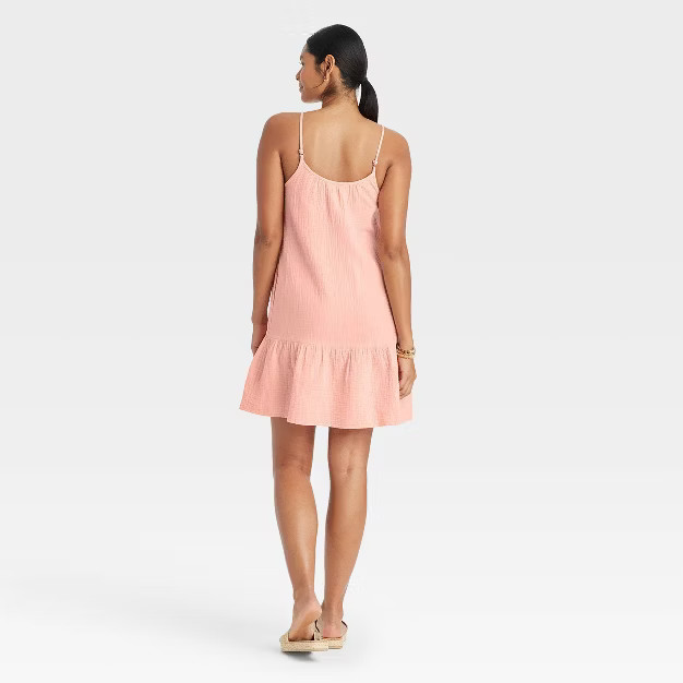 Women's Sleeveless Tiered Gauze Dress - Universal Thread™ | Target
