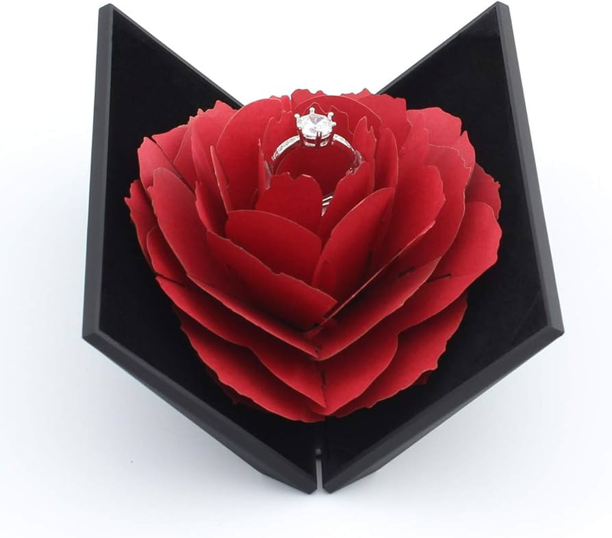 Creative Ring Box Small Ring case for Proposal Engagement Wedding Ceremony Birthday Gift Jewelry ... | Amazon (US)