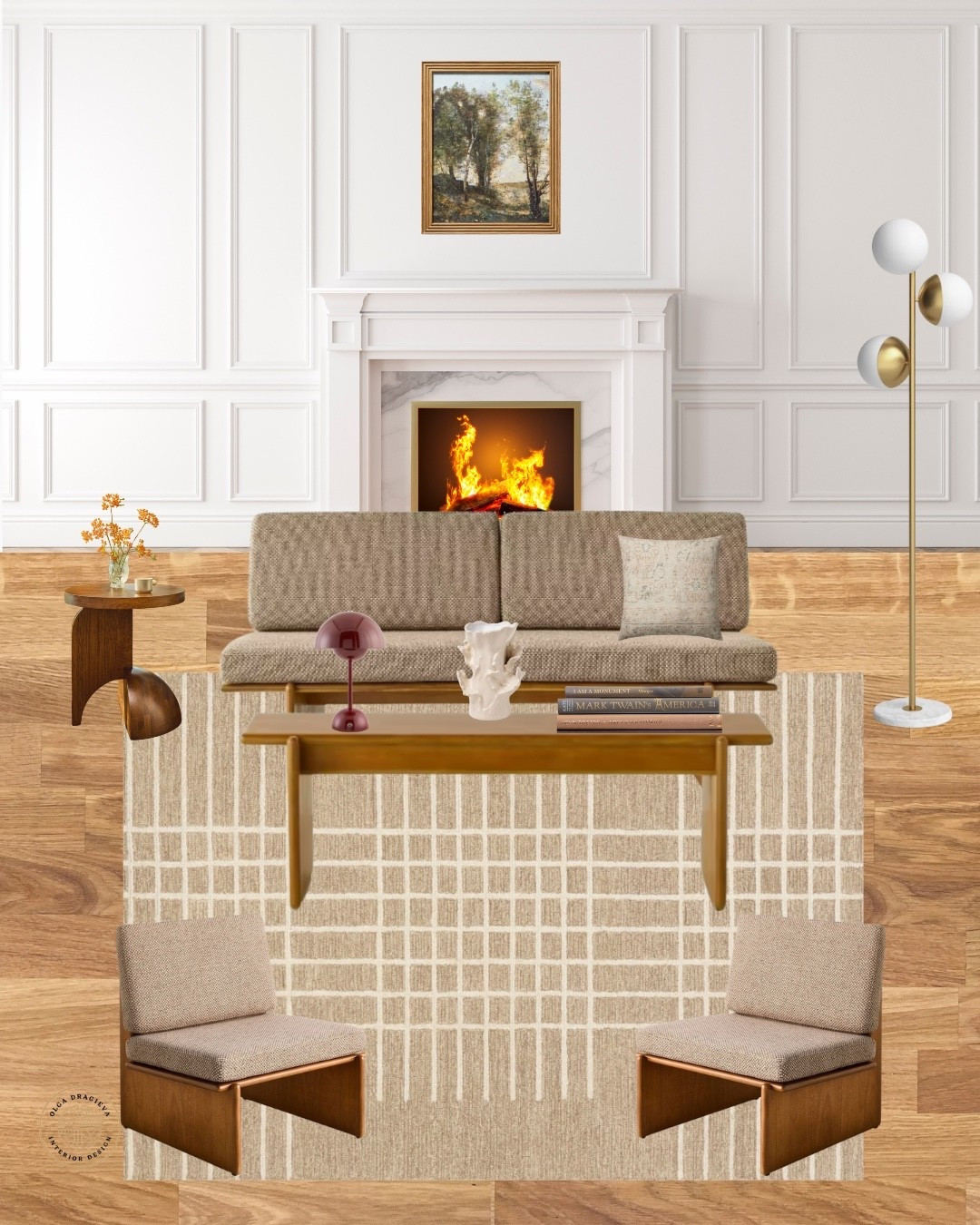 Love these Mid-century finds from the new Magnolia collection for Target! Accent chairs, coffee table, side table from Article, affordable floor lamp from Wayfair. #livingroom 

#LTKSeasonal #LTKHome