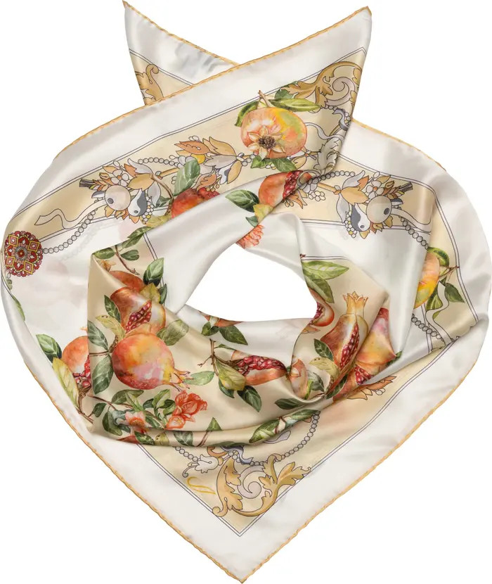 Melograno - Hand Rolled Silk Foulard for Women | Nordstrom