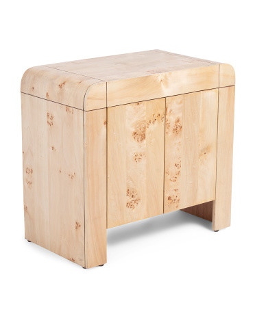 32x18x30 Burled Wood 2 Door Cabinet | TJ Maxx