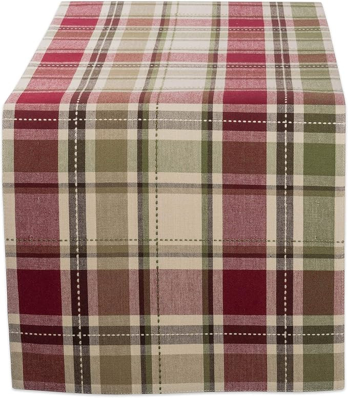 DII Fall & Thanksgiving Dining Table Décor Reusable Cotton Fabric, Table Runner, 13x36, Rustic H... | Amazon (US)