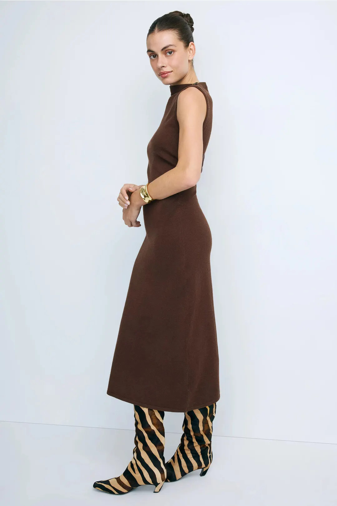 Modern Citizen Abel Sleeveless Asymmetric-Neck Dress | Rent the Runway