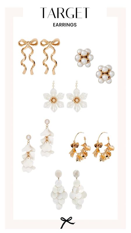 Target earrings I'm loving for spring. These gold bow earrings are perfect for a spring baby shower or date night. 

#LTKSeasonal #LTKbeauty #LTKstyletip