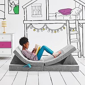 Yourigami Kids and Toddler Play Couch, Convertible Folding Sofa, Durable Foam Modular Design, Mou... | Amazon (US)