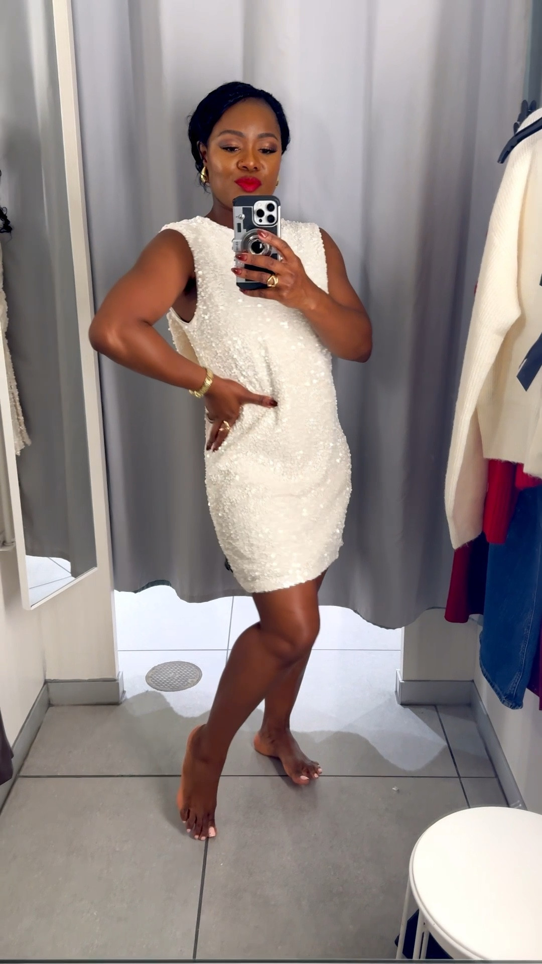 Bow sequins dress. Shop the look. #holidayoutfit #sequins #holidaydress 

#LTKootd #LTKHoliday #LTKFindsUnder100