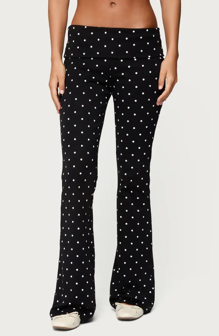 Daliya Polka Dot Flare Pants | Nordstrom