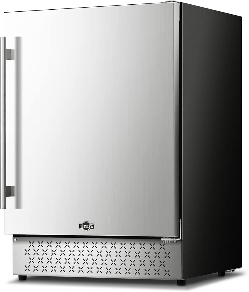 Tylza Outdoor Beverage Refrigerator 24 Inch, Stainless Steel Under Counter Beverage Cooler, 190 C... | Amazon (US)