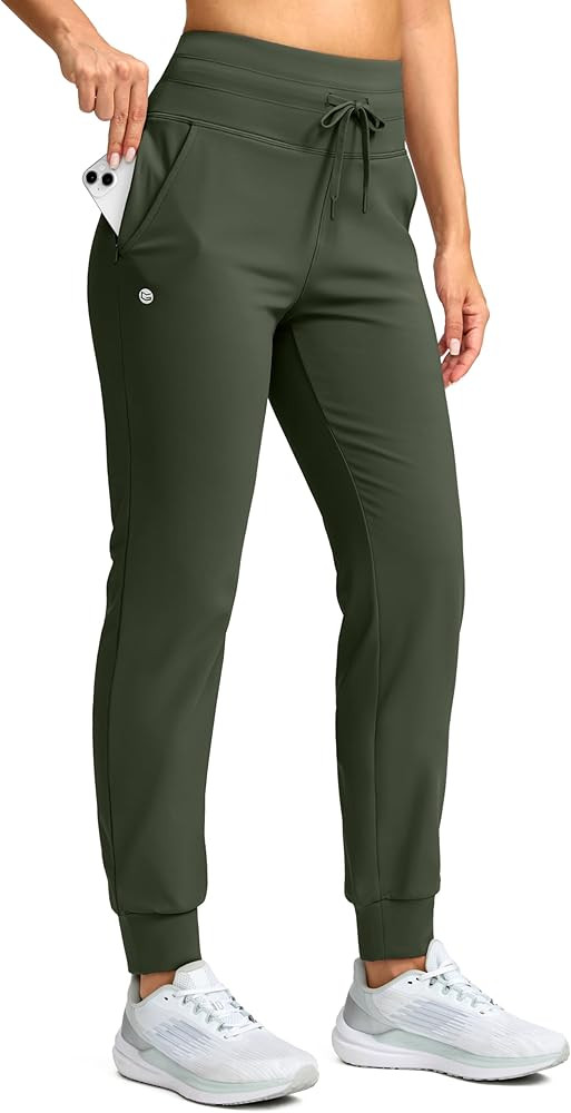 G Gradual Women's Fleece Lined Joggers 28"/30"/32" High Waisted Sweatpants Water Resistant Therma... | Amazon (US)