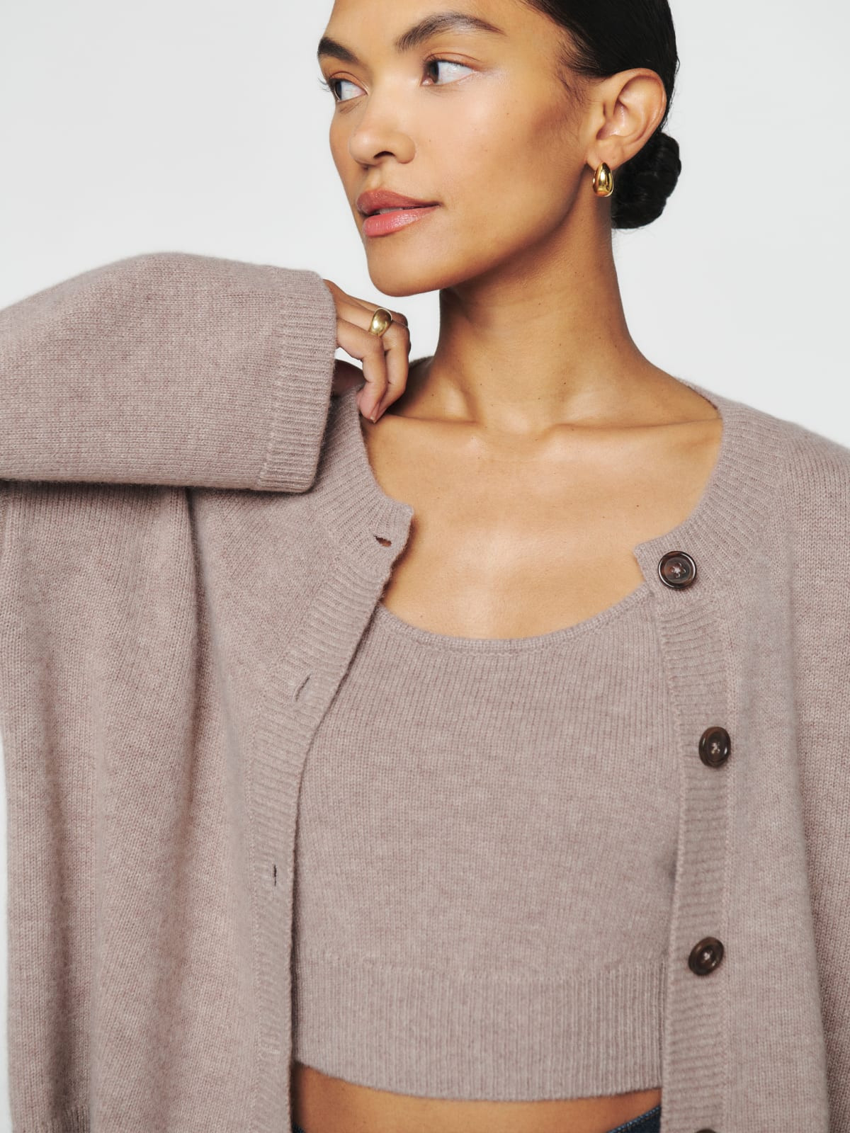 Ana Cashmere Tank And Cardi Set | Reformation (Global)