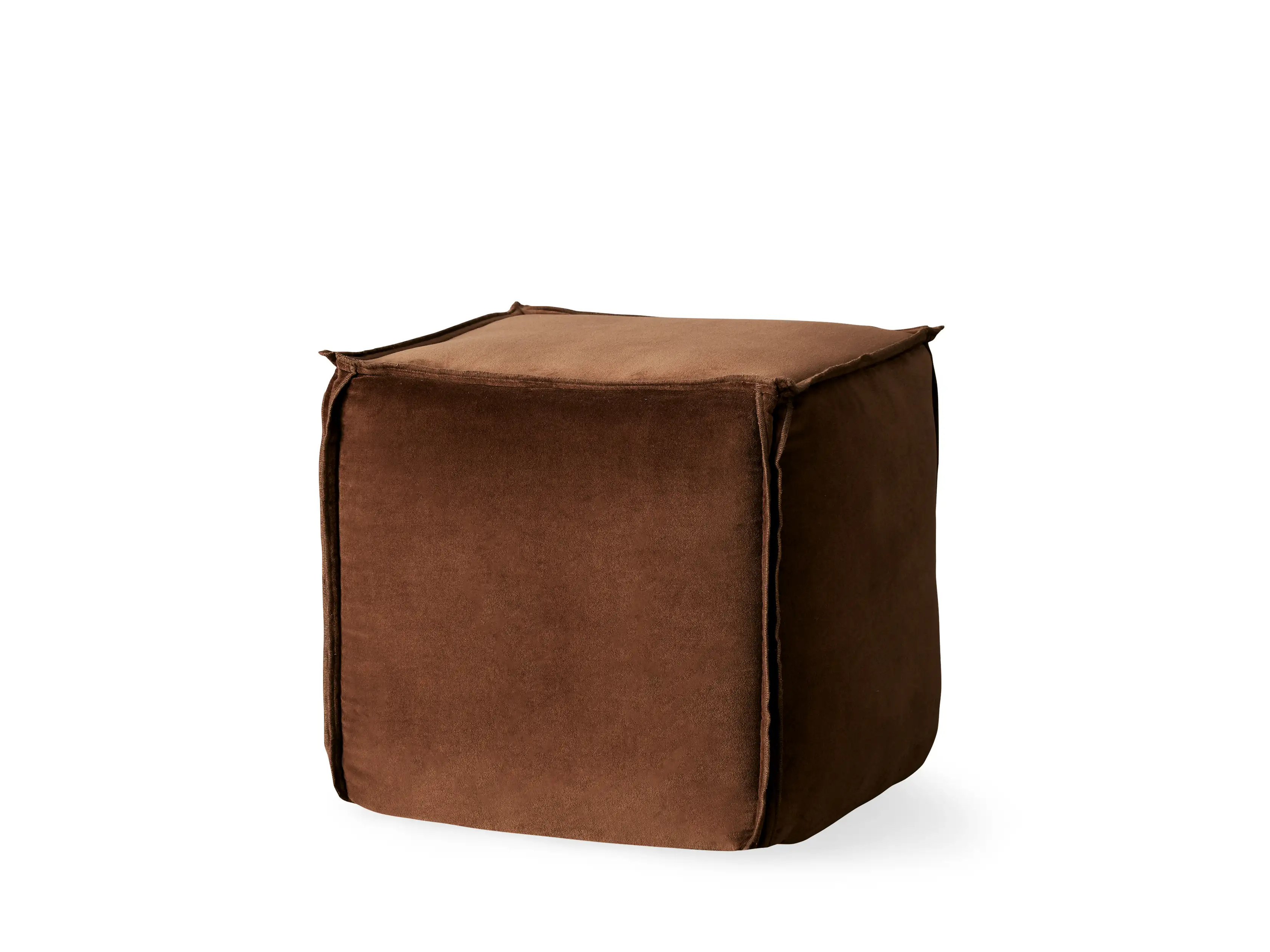 Washed Velvet Square Pouf | Arhaus