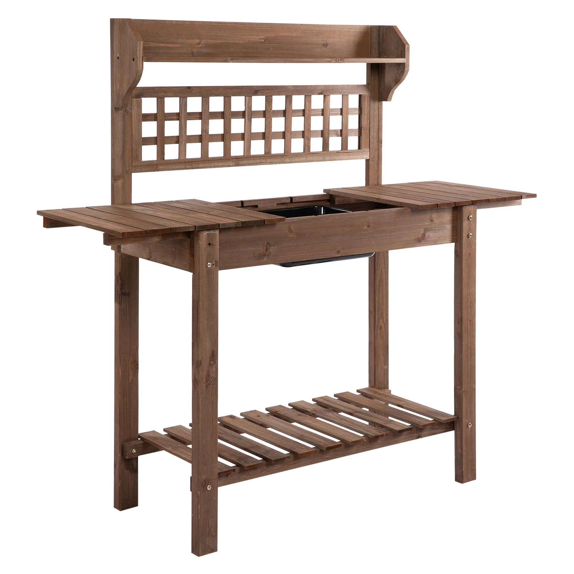 Estefano Fir Wood Potting Bench | Wayfair North America