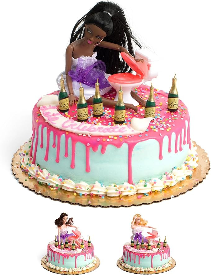 Drunk Doll Cake Topper | Funny Decoration Kit for Celebrating a Bachelorette Party or any Birthda... | Amazon (US)