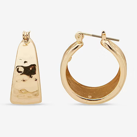 Worthington Womens 22.9mm Hoop Earrings, One Size, Yellow | JCPenney