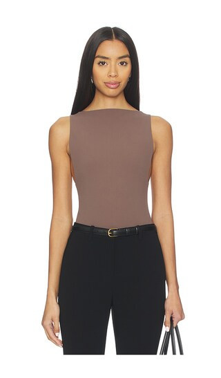 EAVES Rian Bodysuit in Brown. - size XXS | Revolve Clothing (Global)