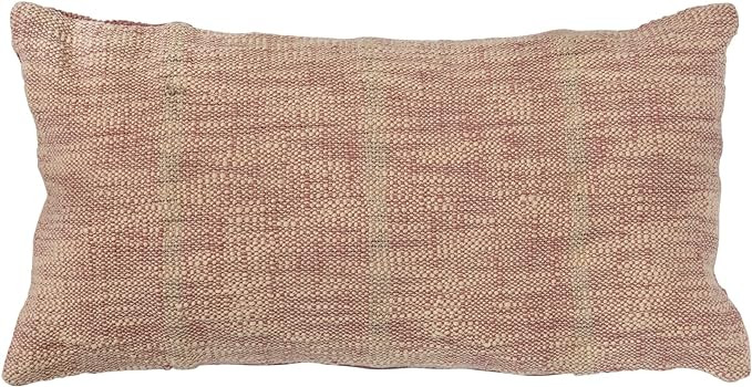 Bloomingville Woven Cotton Blend, Rust Lumbar Pillow, Orange | Amazon (US)