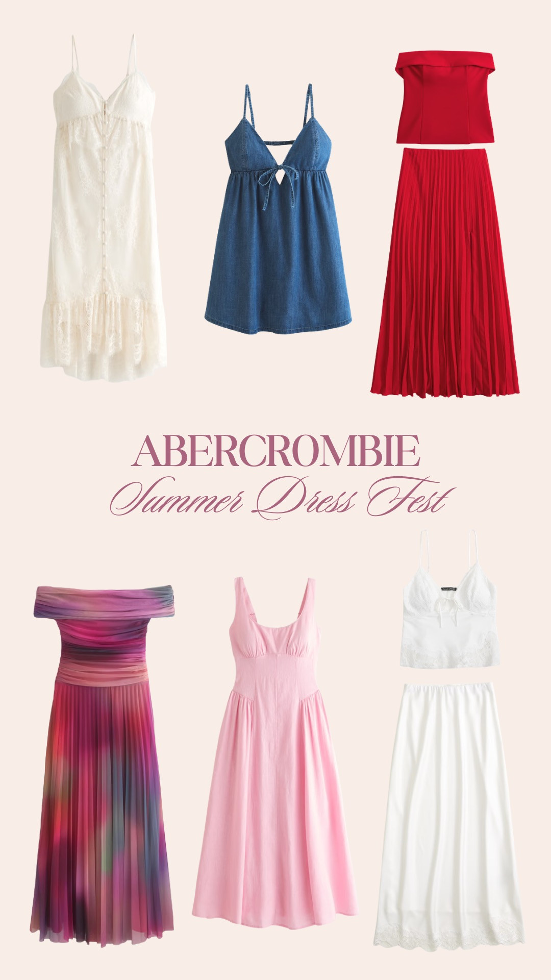 Abercrombie’s Summer Dress Fest is officially my favorite sale of the season ☀️💛 From effortless minis to vacation-ready maxis, these are the dresses you’ll be reaching for all summer long. Linking my top picks before sizes disappear!

I'm a size S for reference!

 #AbercrombiePartner #LTKStyle #SummerDressFest 

 