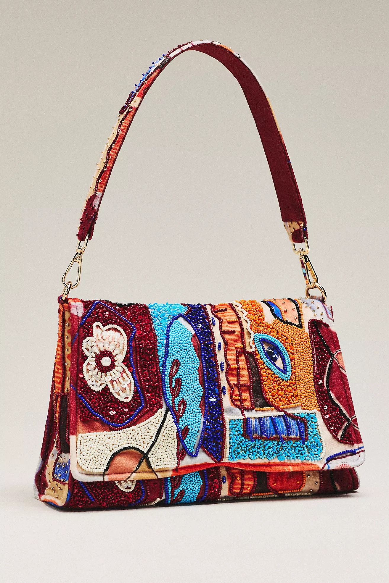 Maeve Audra Embellished Shoulder Bag | Anthropologie (US)