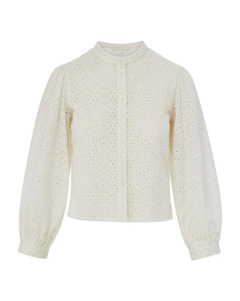 Vitale Eyelet Top | Veronica Beard