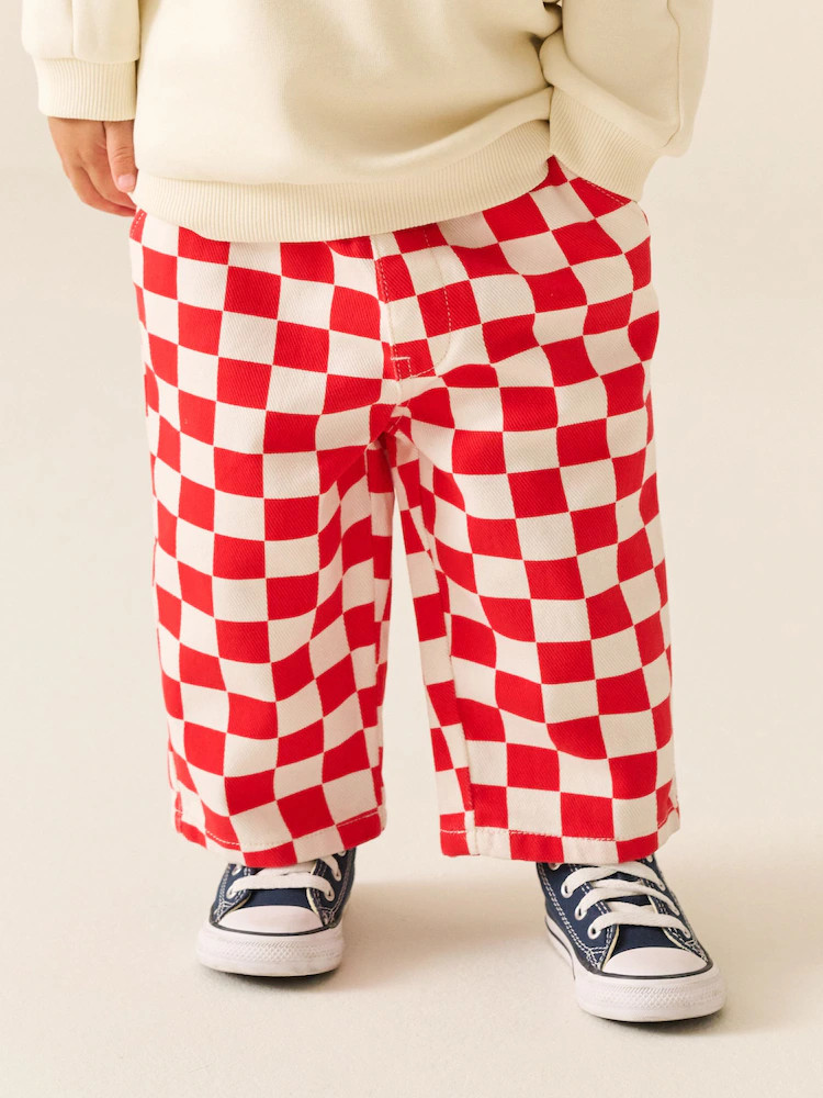 Red Pull On Wide Trousers (3mths-7yrs) | Next US