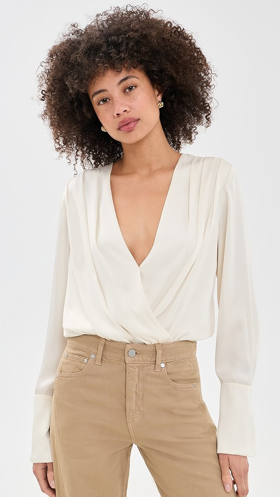 The Date Blouse Thong Bodysuit | Shopbop